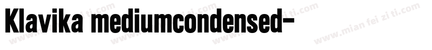 Klavika mediumcondensed字体转换